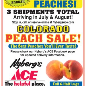 Colorado Peaches Pre Order  Full or Half Lug